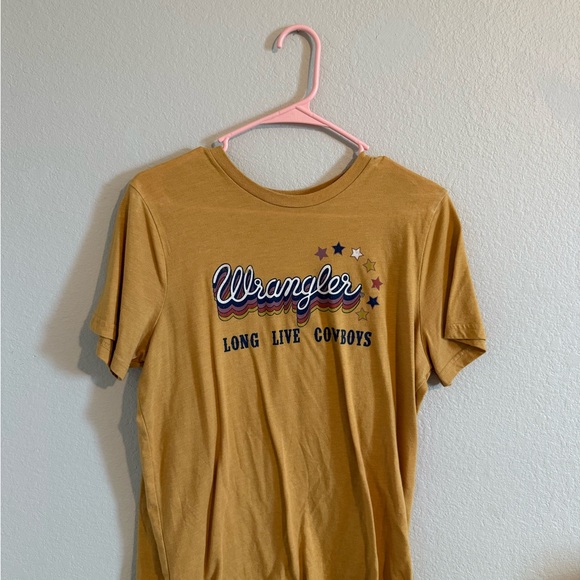Wrangler Mustard Yellow Graphic Tee - Picture 1 of 4